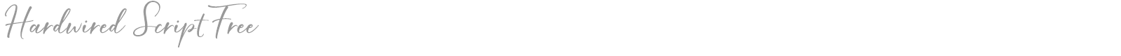 Hardwired Script font preview